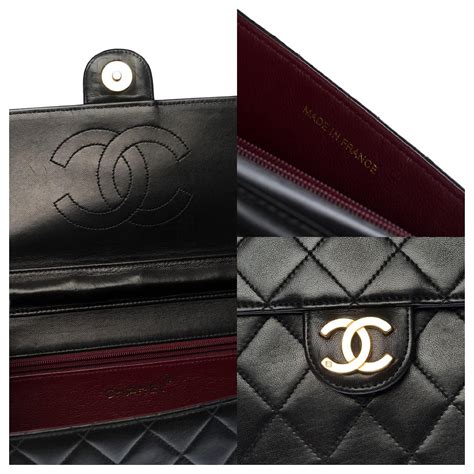 pochette chanel nera classica|CHANEL.